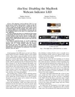 Disabling the MacBook Webcam Indicator LED