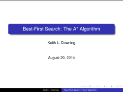 Best-First Search: The A* Algorithm