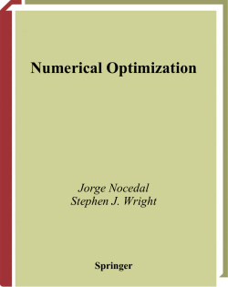 Numerical Optimization