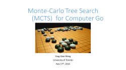 Monte-Carlo Tree Search (MCTS) for Computer Go