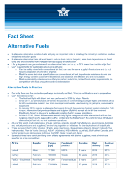 Fact Sheet Alternative Fuels