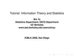 Information Theory and Statistics