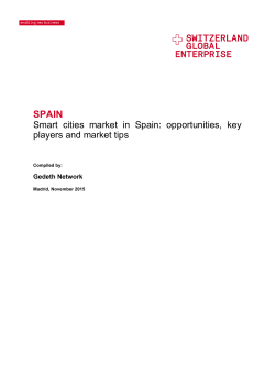 Smart cities market in Spain: opportunities, key players and market tips