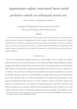 Approximate explicit constrained linear model predictive control via