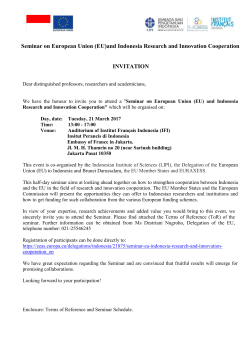 Seminar on Europe and Mongolia Research and Innovation