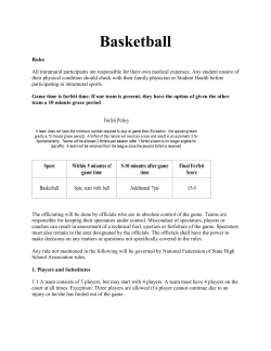 Basketball Rules
