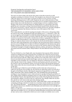 Panayiota Vassilopoulou and Jonardon Ganeri THE GEOGRAPHY