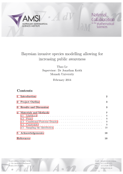 Bayesian invasive species modelling allowing for increasing public