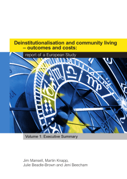 outcomes and costs - University of Kent