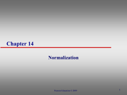 Normalization