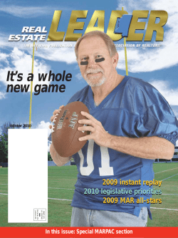 It`s a whole new game - Mississippi Association of Realtors