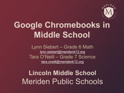 Presentation Template - Meriden Public Schools