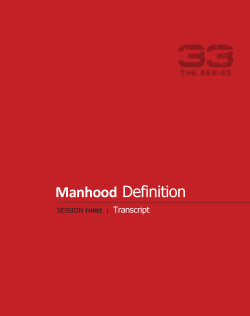 Manhood Definition - Covenant Life Church