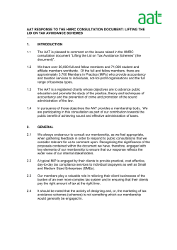 Lifting the lid on Tax Avoidance Schemes