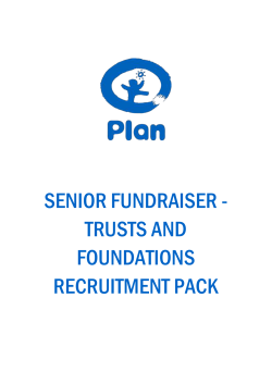 Senior Fundraiser &ndash; Trusts and Foundations