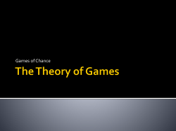The Theory of Games