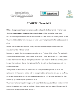 Comp211_tutorial5 - MCST-CS