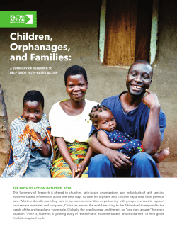Children, Orphanages, and Families