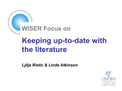 E-journal alerts - Bodleian Libraries