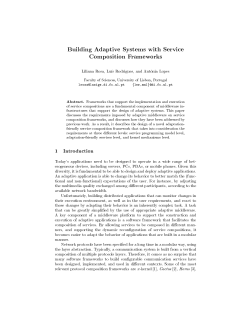 Building Adaptive Systems with Service Composition Frameworks