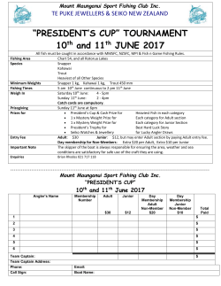 Mount Maunganui Sport Fishing Club Inc