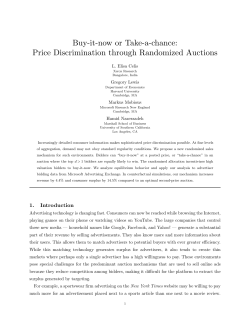 Buy-it-now or Take-a-chance: Price Discrimination through