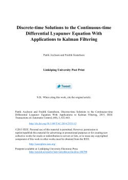 Discrete-time Solutions to the Continuous-time Differential
