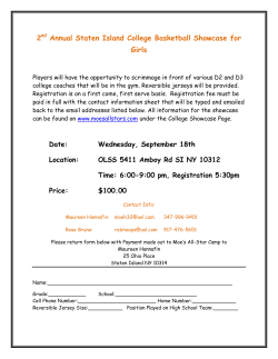 2nd Annual Staten Island College Basketball Showcase for Girls