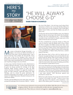 he will always choose gd - Jewish Educational Media