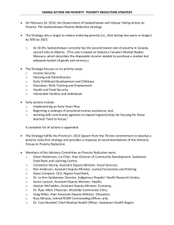 TAKING ACTION ON POVERTY: POVERTY REDUCTION