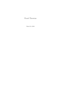 Picard Theorems