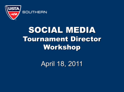 Introduction into Social Media tournaments
