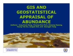 gis and geostatistical appraisal of abundance