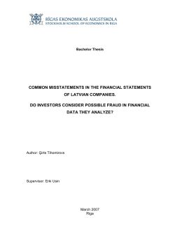 common misstatements in the financial