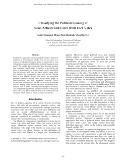 Classifying the Political Leaning of News Articles and Users from