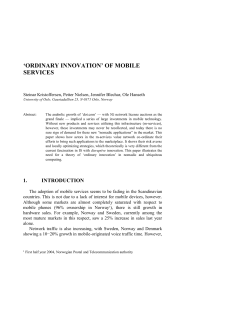 3. Mobile services in Norway