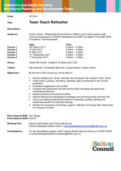 Team Teach Refresher