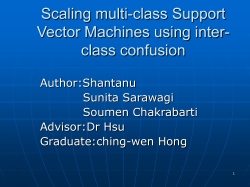 Scaling multi-class Support Vector Machines using inter