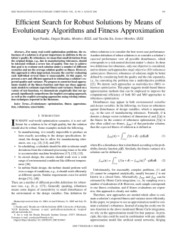 Efficient Search for Robust Solutions by Means of Evolutionary