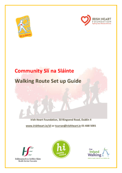 Community Slí na Sláinte Walking Route Set up Guide