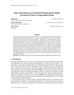 Edge Label Inference in Generalized Stochastic Block Models: from