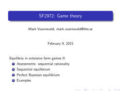 SF2972: Game theory