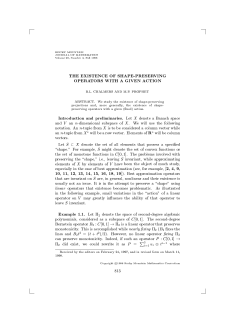 THE EXISTENCE OF SHAPE-PRESERVING