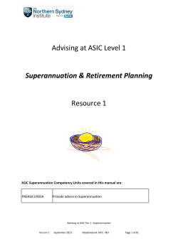Tax concessions for superannuation contributions