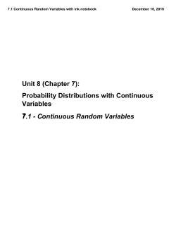 7.1 Continuous Random Variables with ink.notebook