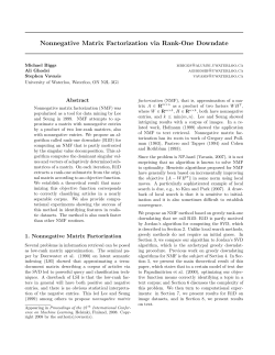 Nonnegative Matrix Factorization via Rank-One Downdate
