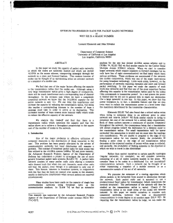 Optimum Transmission Radii for Packet Radio Networks or Why Six