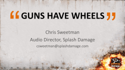 guns have wheels