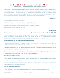 Michael Martin, MSc.