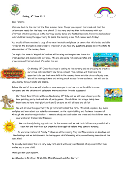 Nursery Term 6 - Swingate Primary School